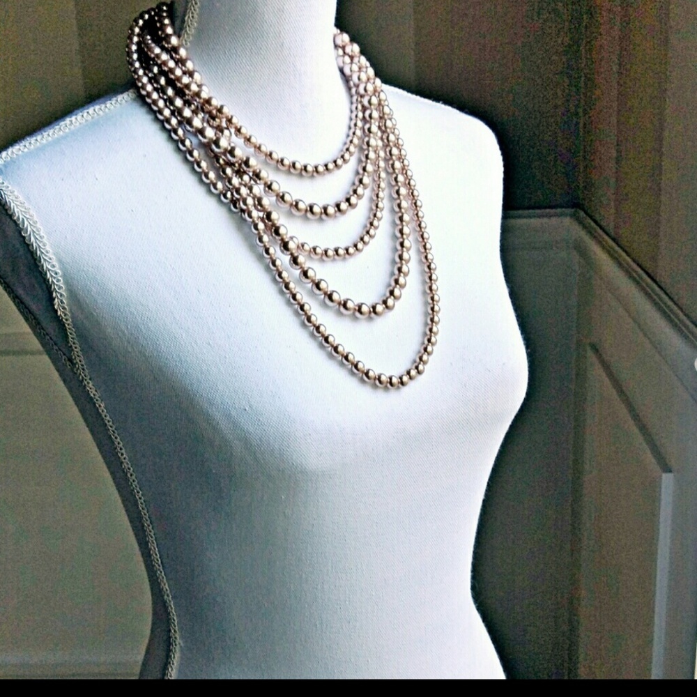 Designer Faux Pearl Necklace